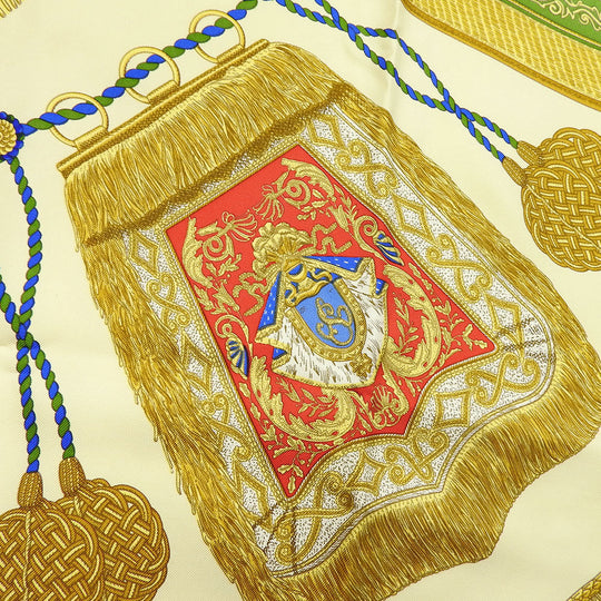 HERMES scarf silk multicolor Carre90 Women Used Authentic