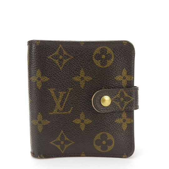 LOUIS VUITTON Bifold Wallet M61667 Monogram Brown Compact zip