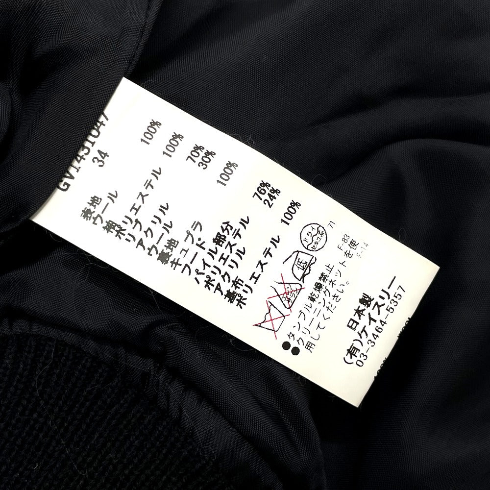 G.V.G.V. Jacket wool black outer Women 34 Used Authentic