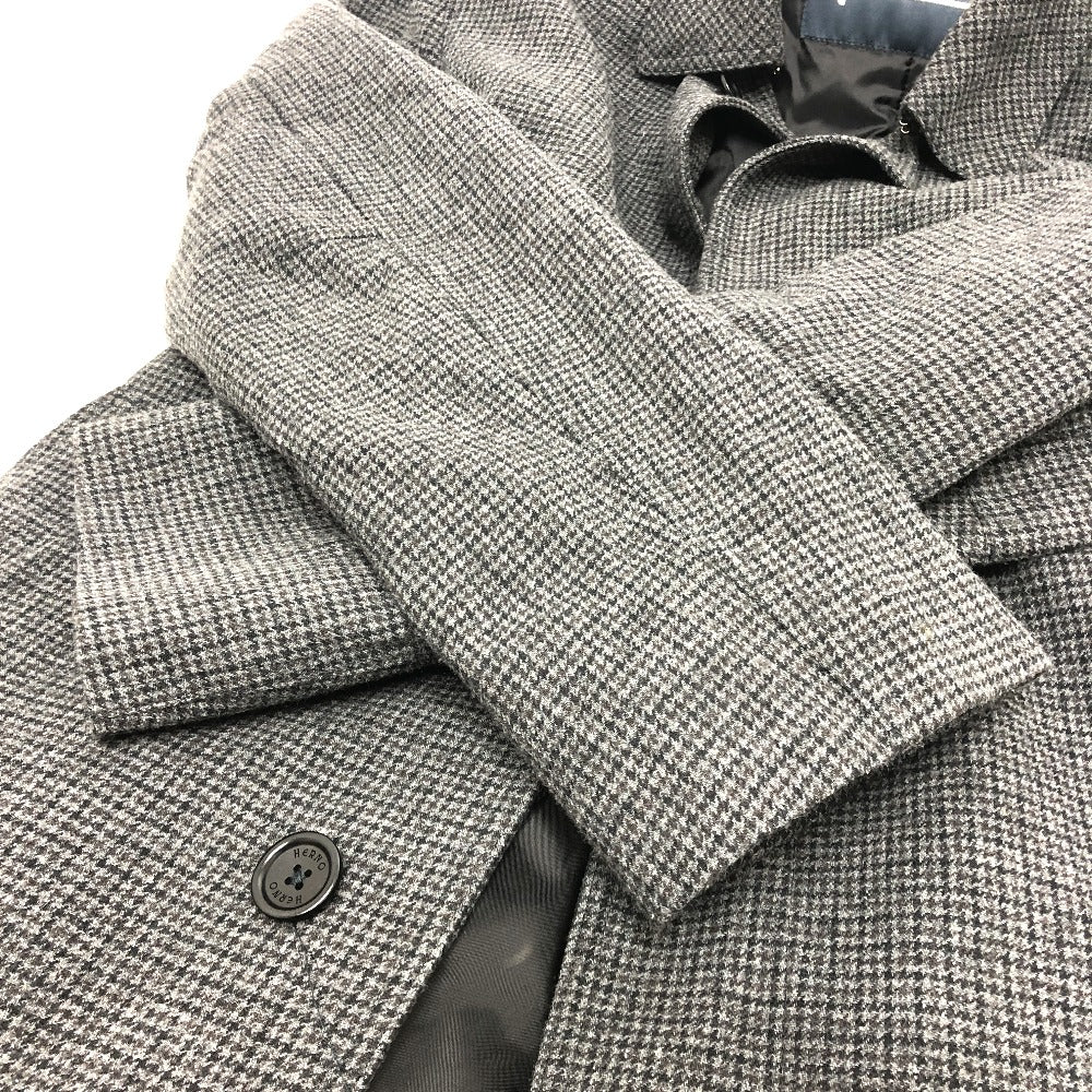 Herno trench coat cotton black Stainless color Women 46 Used Authentic