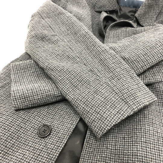 Herno trench coat cotton black Stainless color Women 46 Used Authentic