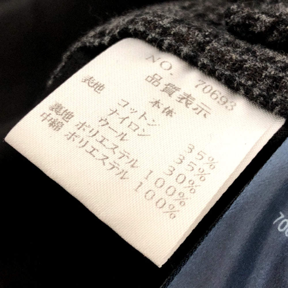 Herno trench coat cotton black Stainless color Women 46 Used Authentic