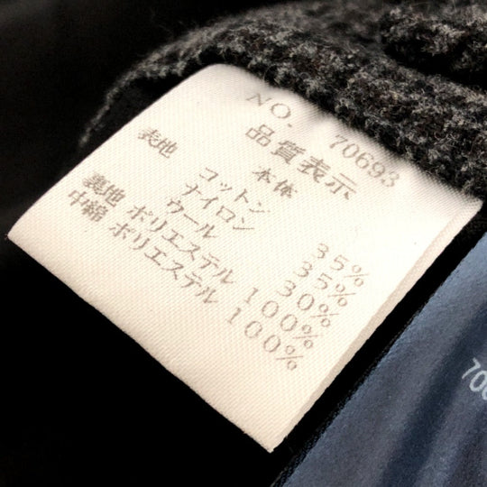 Herno trench coat cotton black Stainless color Women 46 Used Authentic