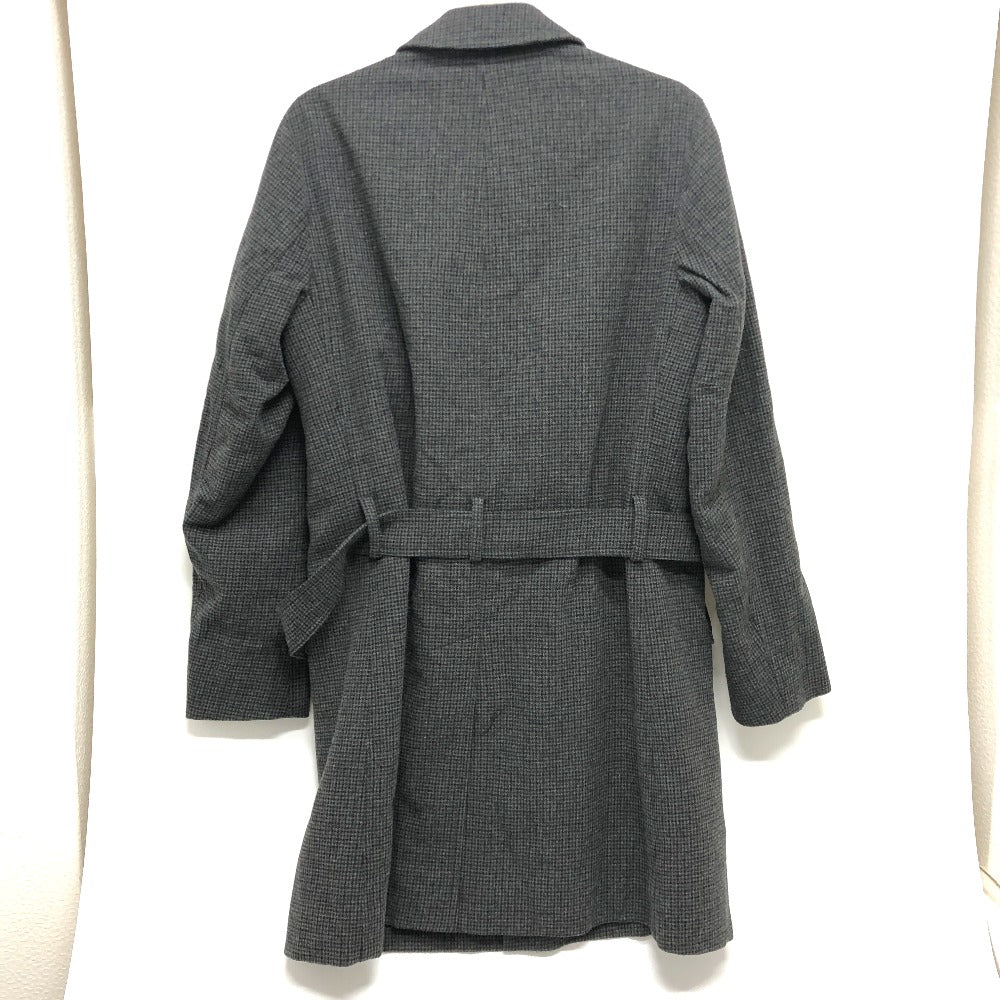 Herno trench coat cotton black Stainless color Women 46 Used Authentic