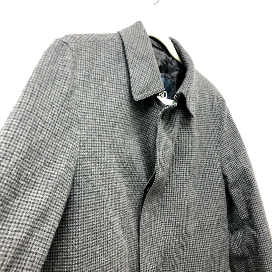 Herno trench coat cotton black Stainless color Women 46 Used Authentic