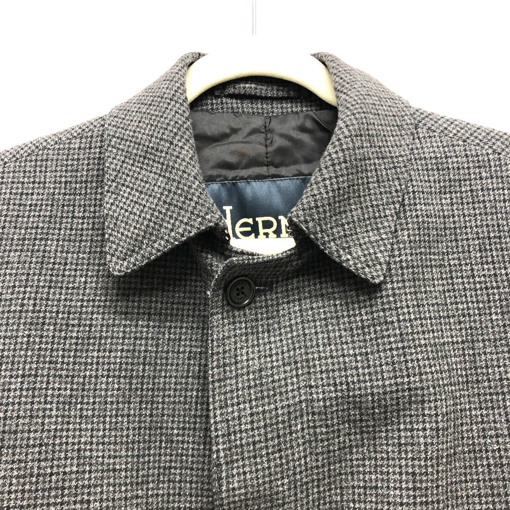 Herno trench coat cotton black Stainless color Women 46 Used Authentic