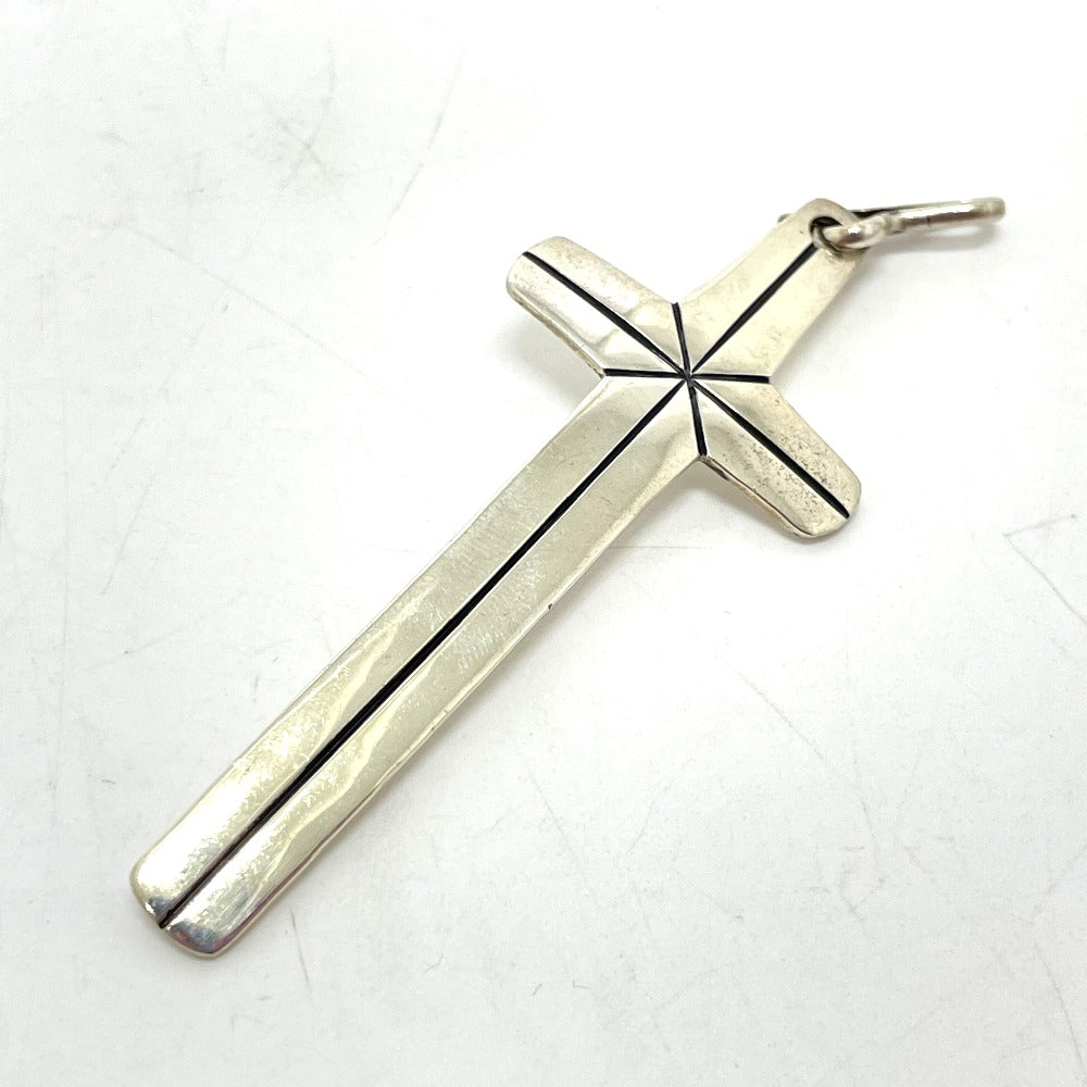 Cippy Crazy Horse Necklace SV925 Silverx red Accessories Double cross mens Used Authentic