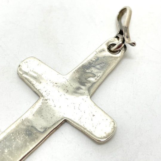 Cippy Crazy Horse Necklace SV925 Silverx red Accessories Double cross mens Used Authentic
