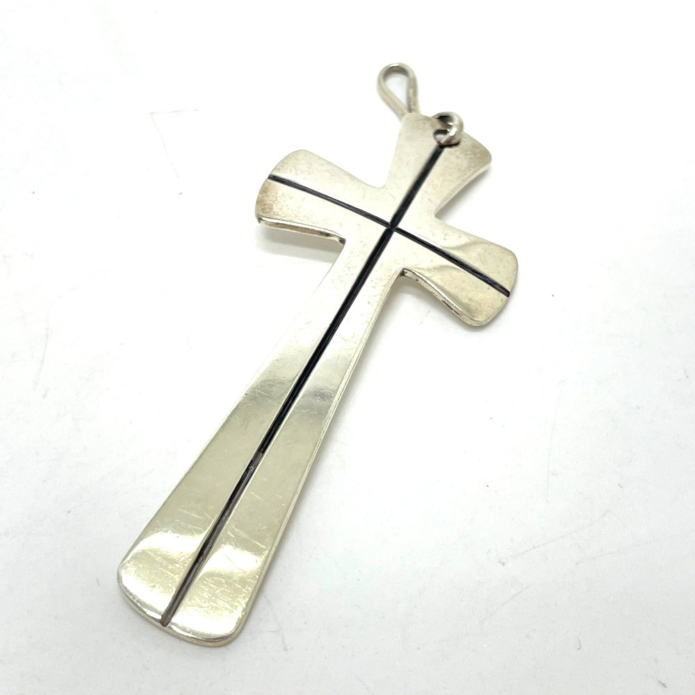 Cippy Crazy Horse Necklace SV925 Silverx red Accessories Double cross mens Used Authentic