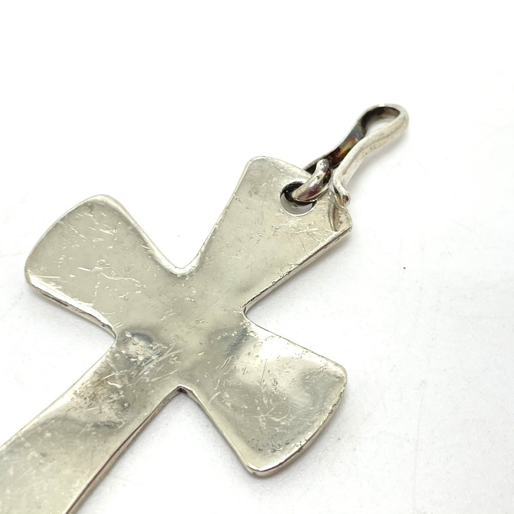 Cippy Crazy Horse Necklace SV925 Silverx red Accessories Double cross mens Used Authentic
