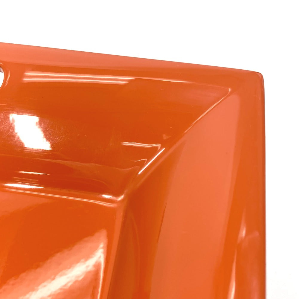 HERMES hair accessory lacquer Orange tray Vidposh tray Women Used Authentic