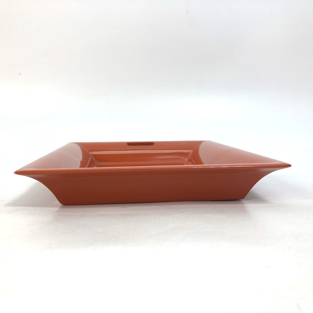 HERMES hair accessory lacquer Orange tray Vidposh tray Women Used Authentic