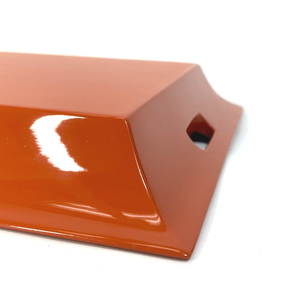 HERMES hair accessory lacquer Orange tray Vidposh tray Women Used Authentic