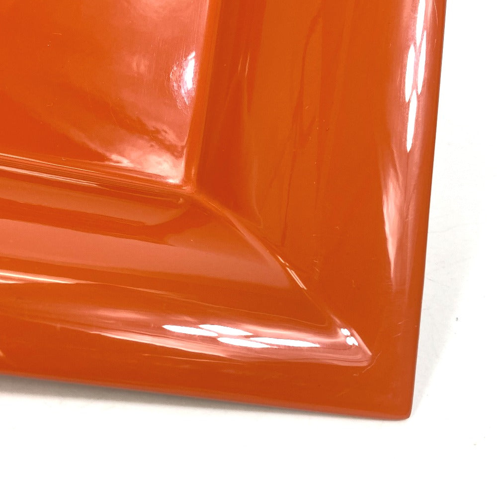HERMES hair accessory lacquer Orange tray Vidposh tray Women Used Authentic