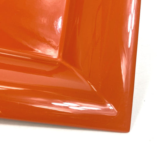 HERMES hair accessory lacquer Orange tray Vidposh tray Women Used Authentic
