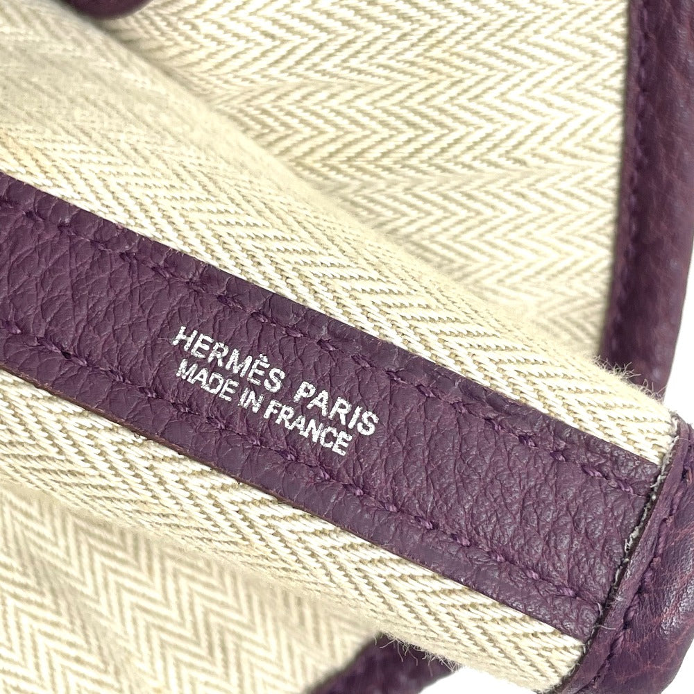 HERMES Tote Bag Negonda Purple type Garden party PM