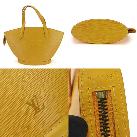 LOUIS VUITTON Handbag M52279 Epi Leather yellow Epi Sun jack Women Used Authentic