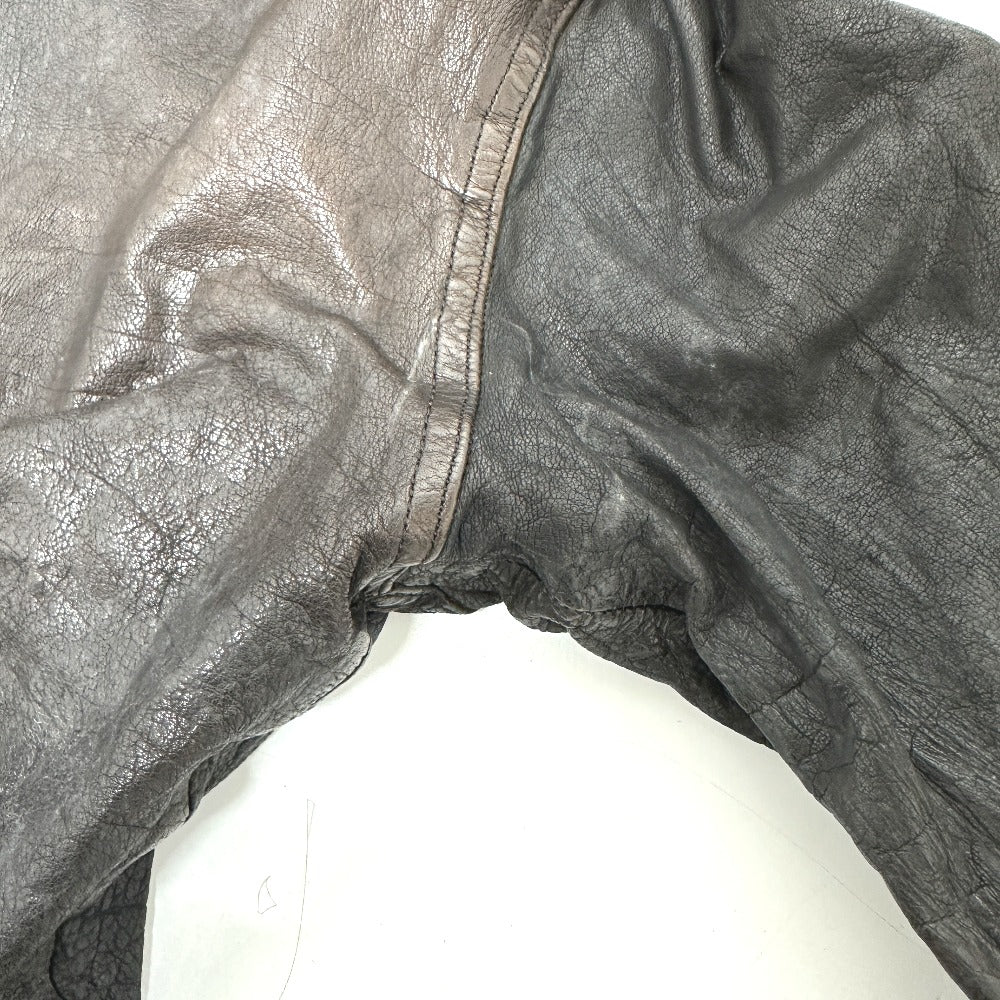 ISAMUKATAYAMA BACKLASH Blouson 982-02 leather Dark brown Riders Buffalo leather mens 1 (S size) Used Authentic