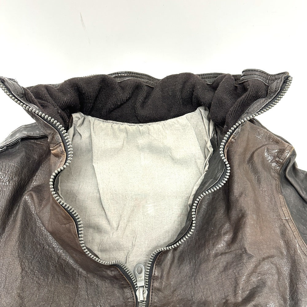 ISAMUKATAYAMA BACKLASH Blouson 982-02 leather Dark brown Riders Buffalo leather mens 1 (S size) Used Authentic