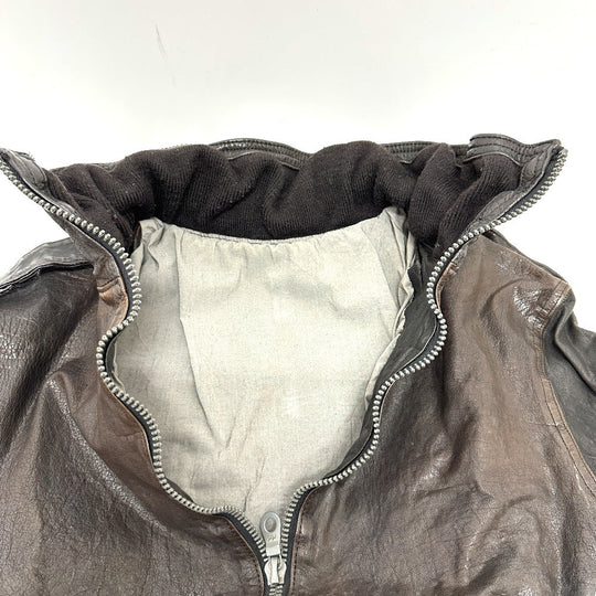 ISAMUKATAYAMA BACKLASH Blouson 982-02 leather Dark brown Riders Buffalo leather mens 1 (S size) Used Authentic