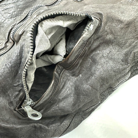 ISAMUKATAYAMA BACKLASH Blouson 982-02 leather Dark brown Riders Buffalo leather mens 1 (S size) Used Authentic