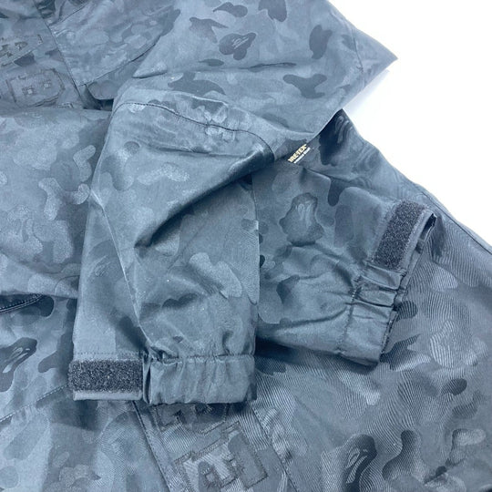 A BATHING APE Jacket polyester black GORE-TEX GORE-TEX military outerwear mens XS Used Authentic