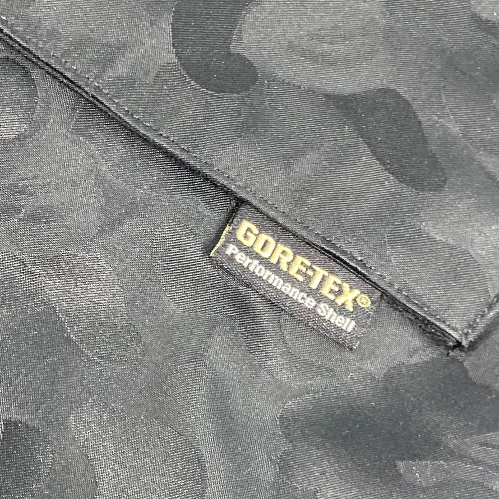 A BATHING APE Jacket polyester black GORE-TEX GORE-TEX military outerwear mens XS Used Authentic