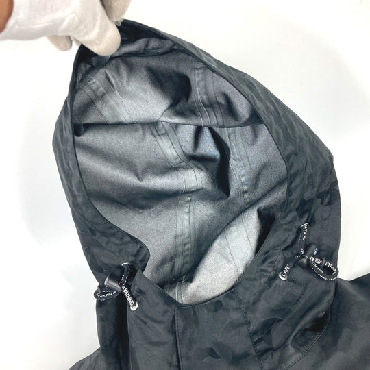 A BATHING APE Jacket polyester black GORE-TEX GORE-TEX military outerwear mens XS Used Authentic