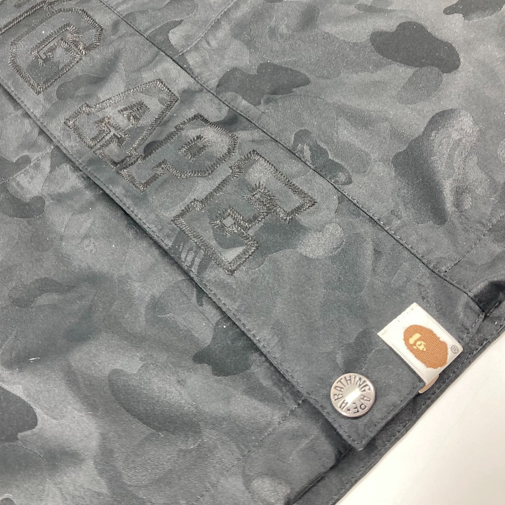 A BATHING APE Jacket polyester black GORE-TEX GORE-TEX military outerwear mens XS Used Authentic
