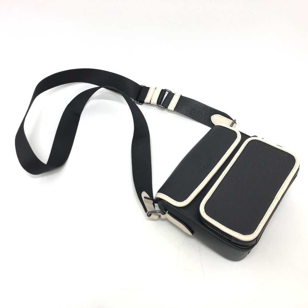 COACH Shoulder Bag K2361 leather black COACH Sullivan Women Used Authentic