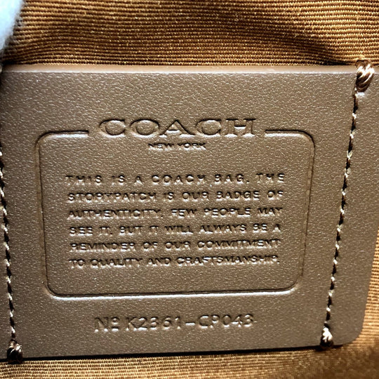 COACH Shoulder Bag K2361 leather black COACH Sullivan Women Used Authentic