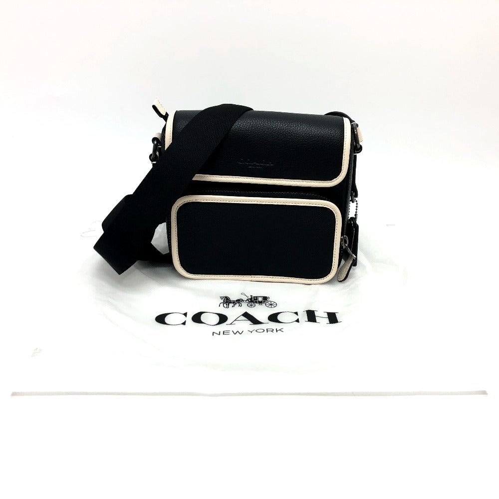 COACH Shoulder Bag K2361 leather black COACH Sullivan Women Used Authentic