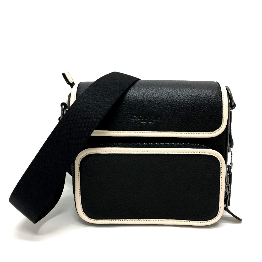 COACH Shoulder Bag K2361 leather black COACH Sullivan Women Used Authentic