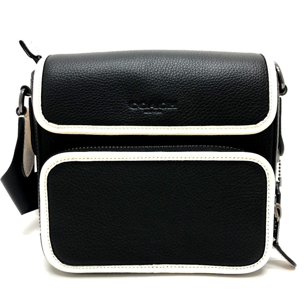 COACH Shoulder Bag K2361 leather black COACH Sullivan Women Used Authentic