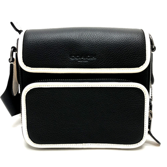 COACH Shoulder Bag K2361 leather black COACH Sullivan Women Used Authentic