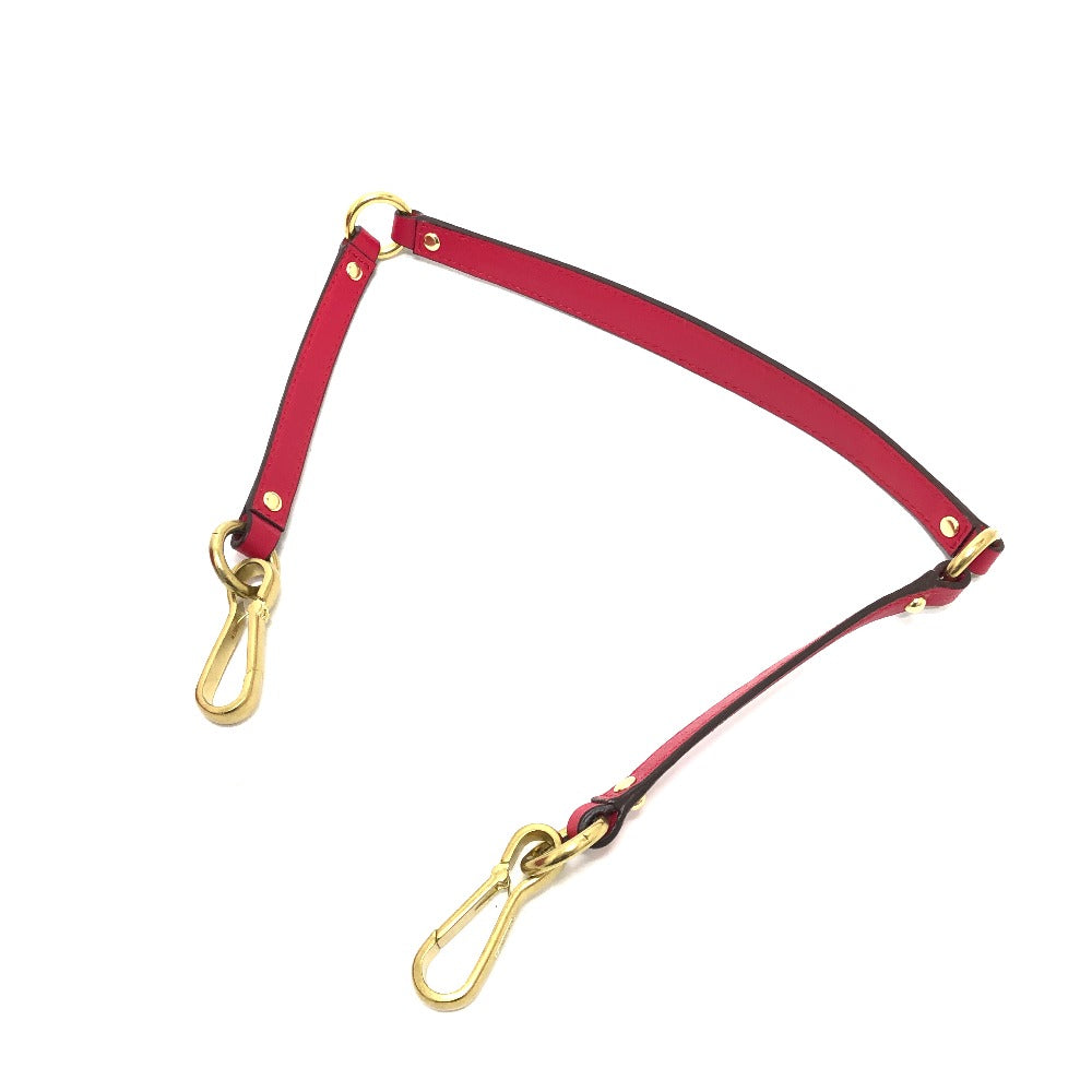 COACH Tote Bag 21281 leather Red Madison Gathered Women Used Authentic