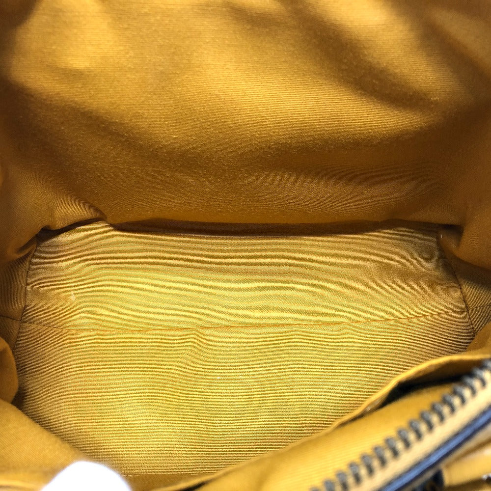 COACH Handbag F31466 leather yellow Mini Emma Satchel Women Used Authentic