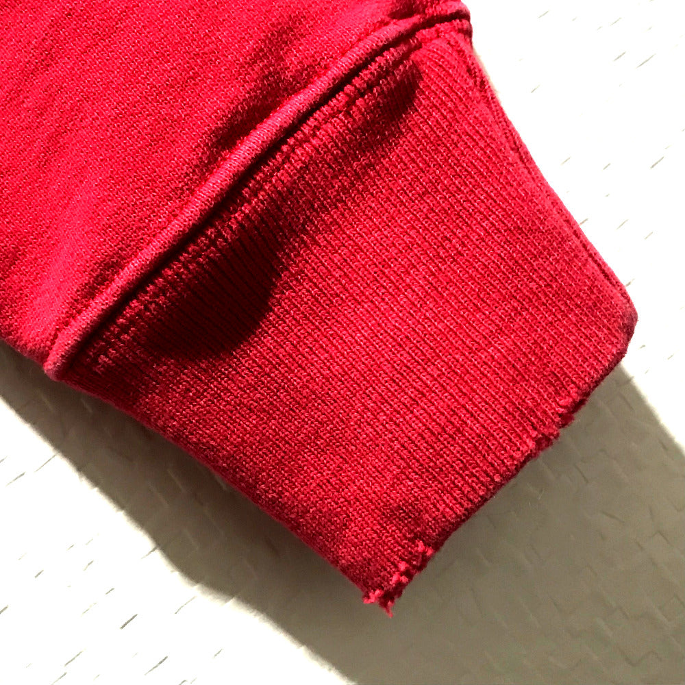 OFF-WHITE sweat OMBA021S188750502010 cotton Red x black trainer 2018Stainless Steel Champion Collaboration Crewneck mens S Used Authentic