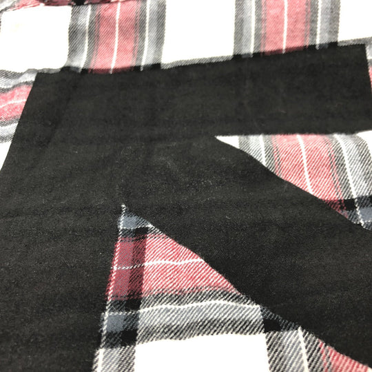 OFF-WHITE Long sleeve shirt cotton Red Long sleeve Spray Check Pattern mens XL Used Authentic