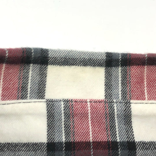 OFF-WHITE Long sleeve shirt cotton Red Long sleeve Spray Check Pattern mens XL Used Authentic
