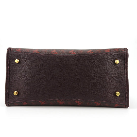 COACH Tote Bag 89143 Coated canvas, Leather, Canvas Brown Hose & carriage Women Used Authentic