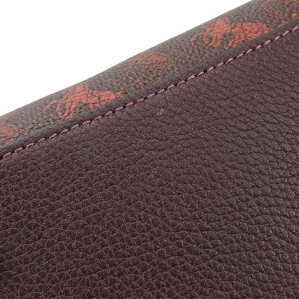 COACH Tote Bag 89143 Coated canvas, Leather, Canvas Brown Hose & carriage Women Used Authentic