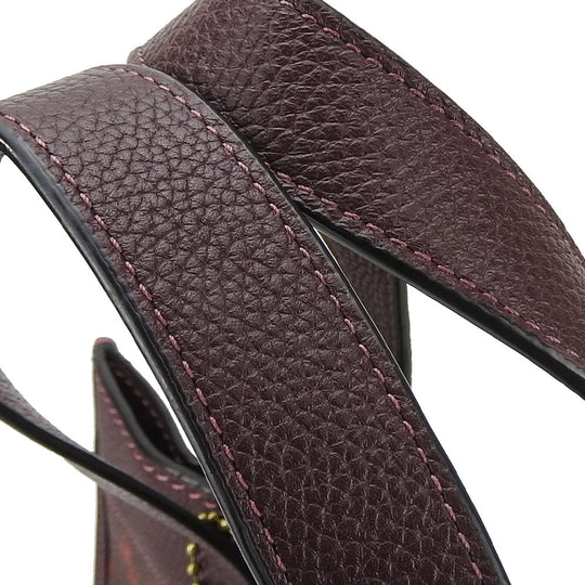 COACH Tote Bag 89143 Coated canvas, Leather, Canvas Brown Hose & carriage Women Used Authentic