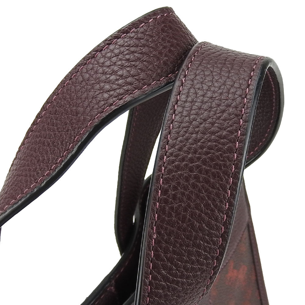 COACH Tote Bag 89143 Coated canvas, Leather, Canvas Brown Hose & carriage Women Used Authentic