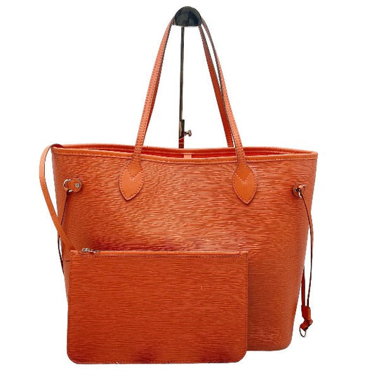 LOUIS VUITTON Tote Bag M40884 Epi Leather Orange Tote Bag Epi Neverfull MM Women Used Authentic