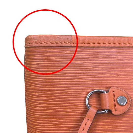 LOUIS VUITTON Tote Bag M40884 Epi Leather Orange Tote Bag Epi Neverfull MM Women Used Authentic