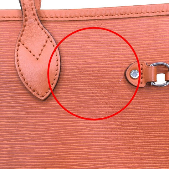 LOUIS VUITTON Tote Bag M40884 Epi Leather Orange Tote Bag Epi Neverfull MM Women Used Authentic