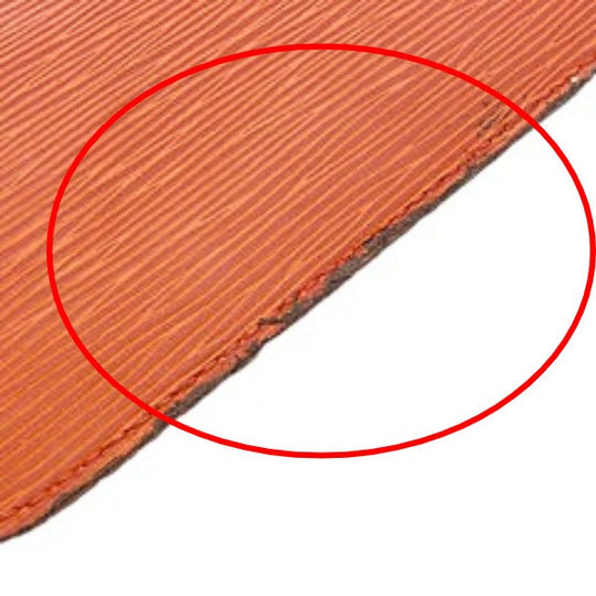 LOUIS VUITTON Tote Bag M40884 Epi Leather Orange Tote Bag Epi Neverfull MM Women Used Authentic