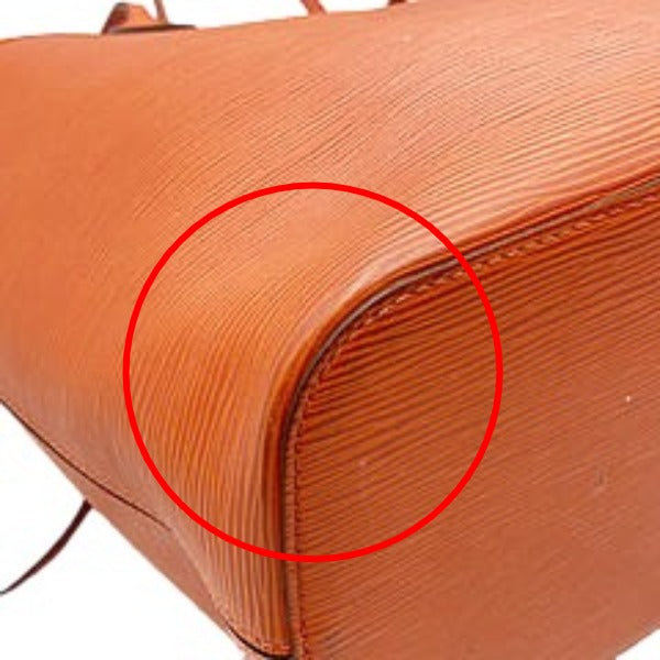 LOUIS VUITTON Tote Bag M40884 Epi Leather Orange Tote Bag Epi Neverfull MM Women Used Authentic