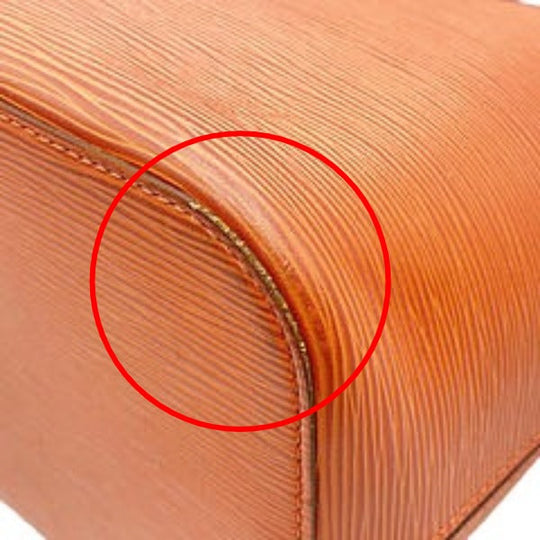 LOUIS VUITTON Tote Bag M40884 Epi Leather Orange Tote Bag Epi Neverfull MM Women Used Authentic